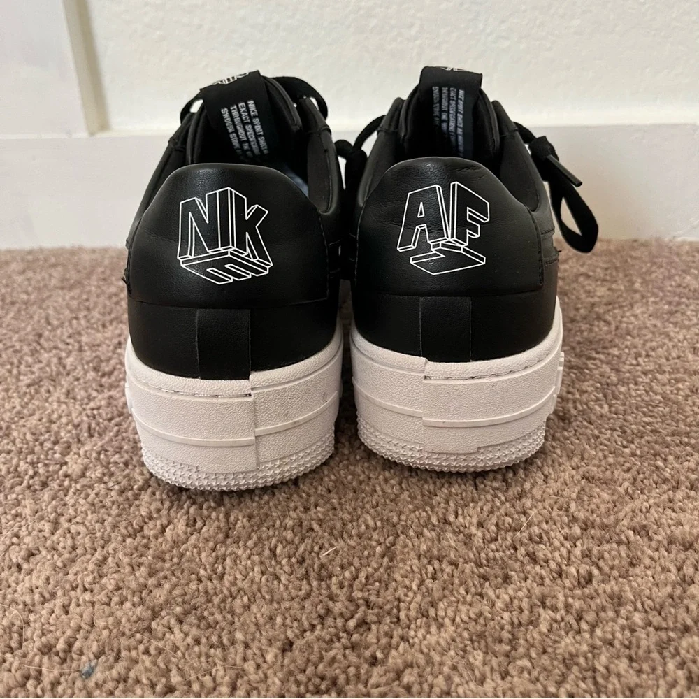 Nike Women's Black and White Sneakers - Picture 6 of 10